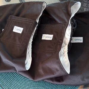 3 Teamoy Black Dog Diaper Wraps XL